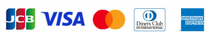 JCB、VISA、Master、Diners Club、American Express